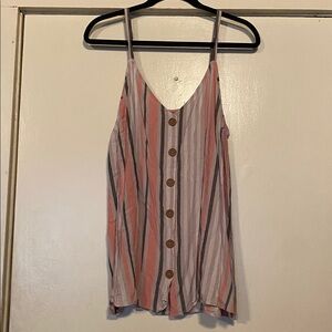 Torrid Multicolor Striped Tank Top